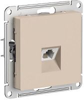 Розетка телефонная без рамки Systeme Electric AtlasDesign 1-м. RJ11 песочный картинка